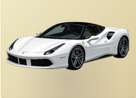 Sports coupe illustration